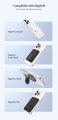 Sdouble Magnetic Protective Case for iPhone 15 Plus STOCK Clear