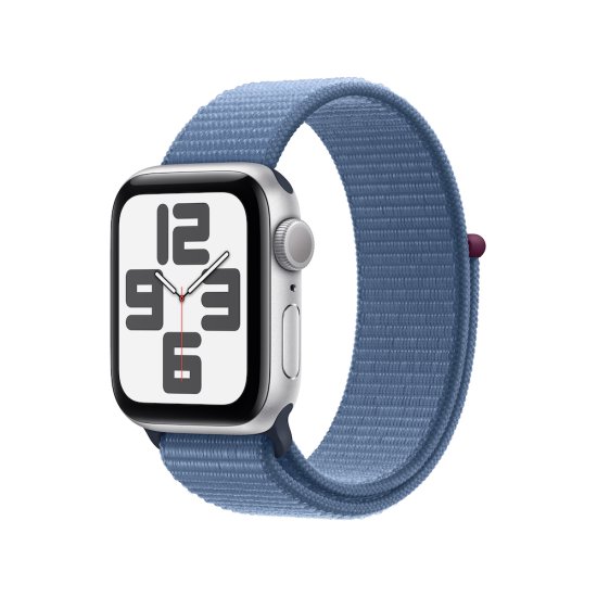 Watch SE GPS 40mm Silver Aluminium Case w.Blue Cloud Sport Loop