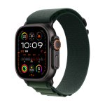Apple Watch Ultra 2 49mm Black TI w. Dark Green Alpine Loop