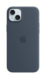 iPhone 15 Silicone Case with MagSafe - Storm Blue
