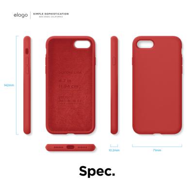 Elago Liquid Silicone Case RED IN STOCK