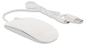 LMP Easy Mouse USB/USB-C  Silver - IN STOCK