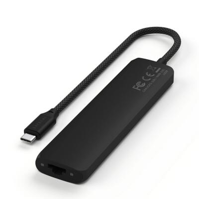 Satechi USB-C SLIM MULTI-PORT WITH ETHERNET Black - IN STOCK