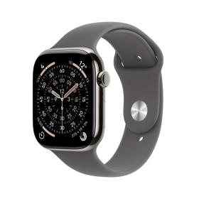 Series 11 GPS+Cell 46mm Natural Ti. w. Stone Grey Sport Band