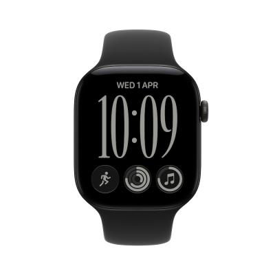 Watch Series 12 GPS 46mm Black Alum. Case with Black SB
